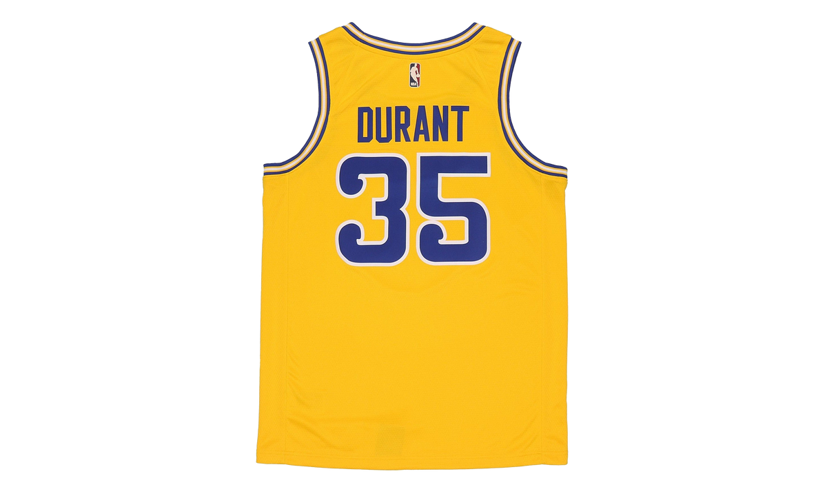 NBA Golden State Warriors Jersey "Yellow- Durant Gold Hardwood Classics Swingman Jersey" AJ3878 729