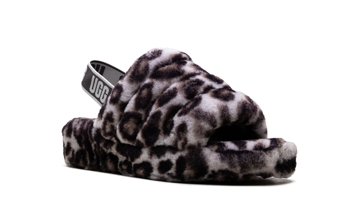 Fluff Yeah Slide WMNS "Panther Print - Stormy Grey" 1120903 SYGR