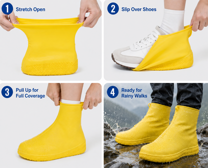 Waterproof Rain Shoe Covers – Heavy-Duty Anti-Slip Protection for Shoes on Rainy Days