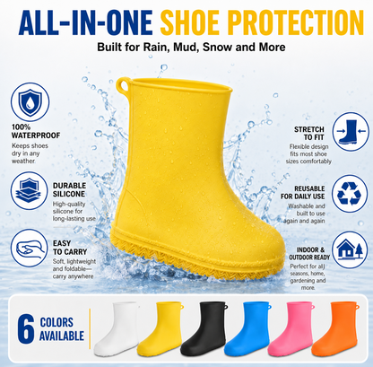 Waterproof Rain Shoe Covers – Heavy-Duty Anti-Slip Protection for Shoes on Rainy Days