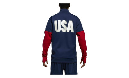 USA Volleyball Jacket 1/4 Zip Jacket "Collegiate Navy / Power Red" CF1418