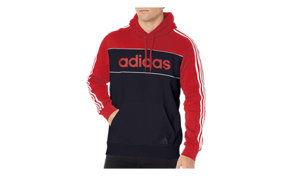 Essentials Hooded Colorblock Sweatshirt "Scarlet / Legend Ink / Scarlet" GL7465