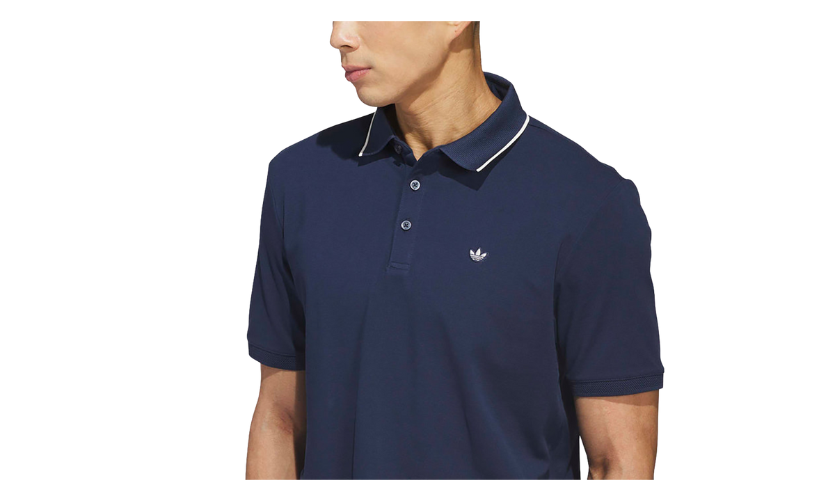 Originals Twistknit Trefoil Polo Shirt "Night Indigo / Chalk White" KB8622