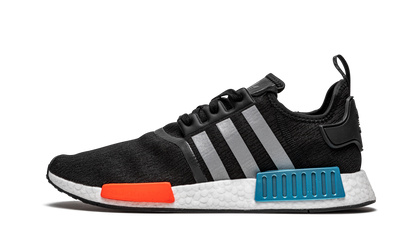 NMD_R1 "Black / Silver / Solar Red" FY5727
