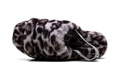 Fluff Yeah Slide WMNS "Panther Print - Stormy Grey" 1120903 SYGR