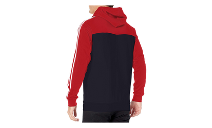 Essentials Hooded Colorblock Sweatshirt "Scarlet / Legend Ink / Scarlet" GL7465