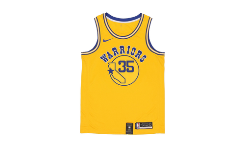 NBA Golden State Warriors Jersey "Yellow- Durant Gold Hardwood Classics Swingman Jersey" AJ3878 729