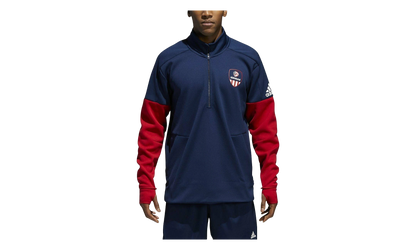 USA Volleyball Jacket 1/4 Zip Jacket "Collegiate Navy / Power Red" CF1418