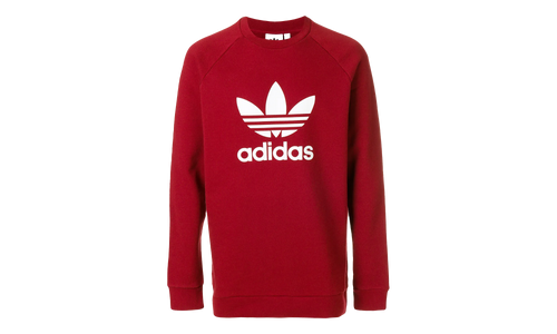 Trefoil Crew Sweatshirt "Rust Red / White" CX1897