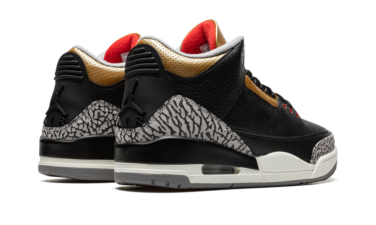 AIR JORDAN 3 WMNS "Black Cement Gold" CK9246 067