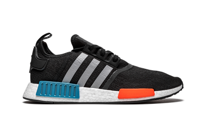 NMD_R1 "Black / Silver / Solar Red" FY5727