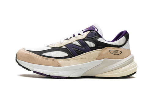 990v6 "Made In USA - Teddy Santis White Black Plum" U990WB6