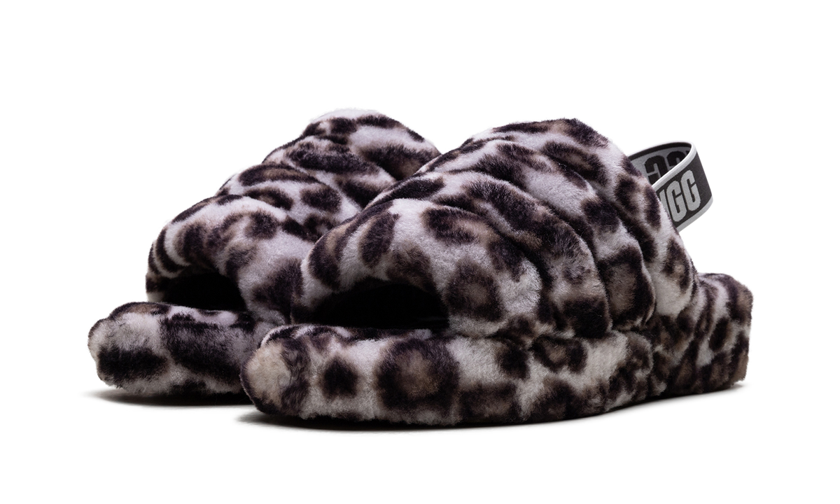 Fluff Yeah Slide WMNS "Panther Print - Stormy Grey" 1120903 SYGR