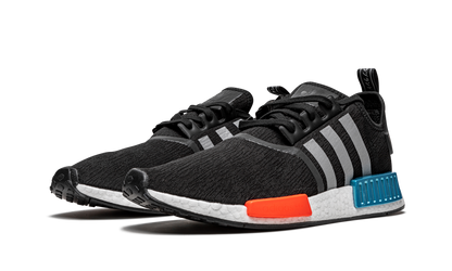 NMD_R1 "Black / Silver / Solar Red" FY5727