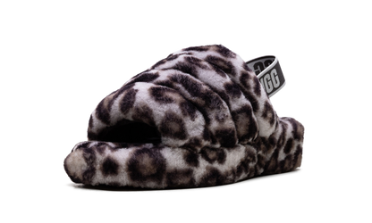 Fluff Yeah Slide WMNS "Panther Print - Stormy Grey" 1120903 SYGR