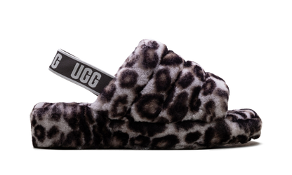 Fluff Yeah Slide WMNS "Panther Print - Stormy Grey" 1120903 SYGR